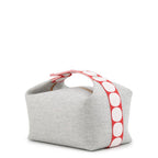 Hermes Pouch Bride-a-Brac GM Animo Block Granit Silver Wool Toile Chevron — view 2