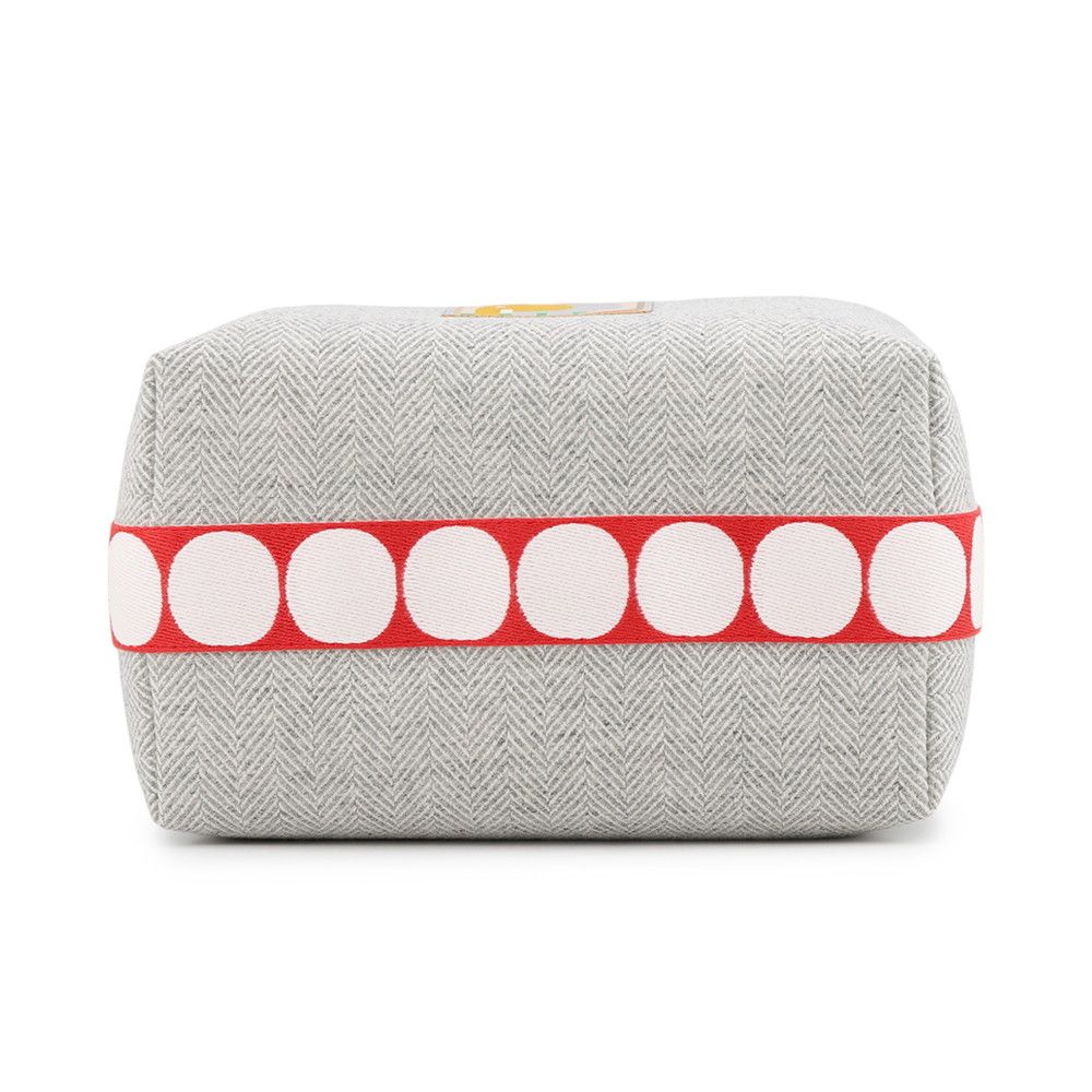 Hermes Pouch Bride-a-Brac GM Animo Block Granit Silver Wool Toile Chevron — view 3