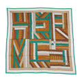 Hermes Shawl Carre 140 Geant Tresses H Cashmere Silk Scarf