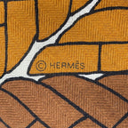 Hermes Shawl Carre 140 Geant Tresses H Cashmere Silk Scarf — view 4