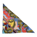 Hermes Shawl Triangle Jian Cheval Veigues Vague Cashmere Silk Scarf