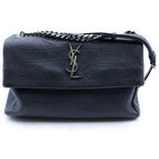 Saint Laurent Paris West Hollywood Shoulder Bag Crossbody Croco Embossed