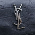 Saint Laurent Paris West Hollywood Shoulder Bag Crossbody Croco Embossed — view 7