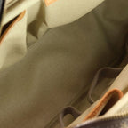 Louis Vuitton Monogram Deauville Handbag Brown Leather Gold — view 8