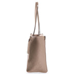Louis Vuitton Monogram Empreinte On The Go MM Tote Bag Beige Leather — view 3