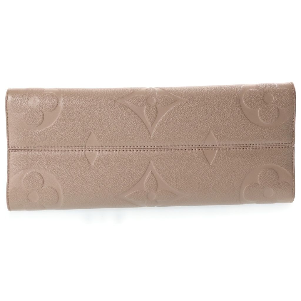 Louis Vuitton Monogram Empreinte On The Go MM Tote Bag Beige Leather — view 4