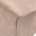 Louis Vuitton Monogram Empreinte On The Go MM Tote Bag Beige Leather — view 5