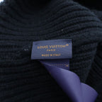 Louis Vuitton Cashmere LV Dual Beanie Knit Hat Black — view 7