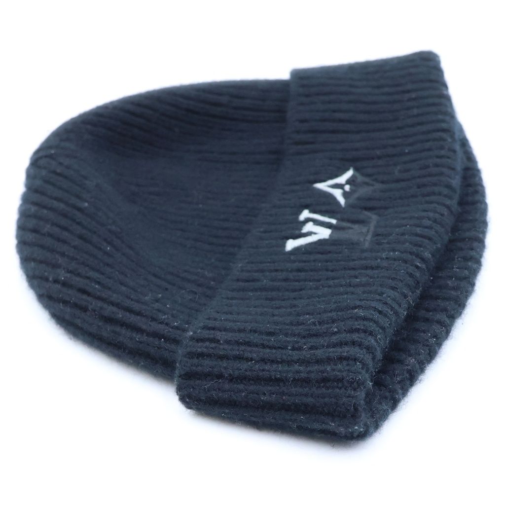 Louis Vuitton Cashmere LV Dual Beanie Knit Hat Black — view 4