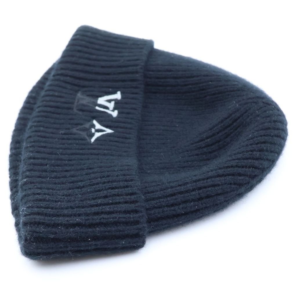 Louis Vuitton Cashmere LV Dual Beanie Knit Hat Black — view 3