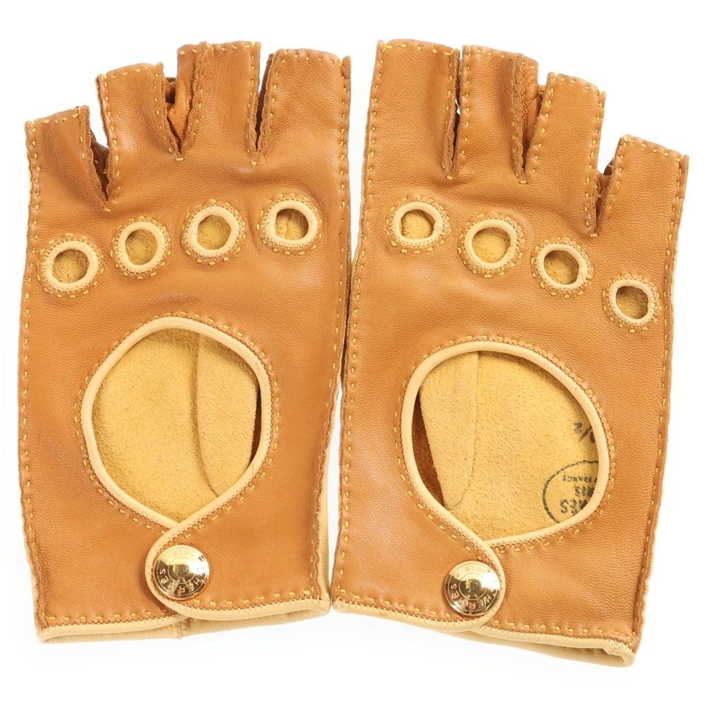 Hermes Leather Driving Gloves Brown