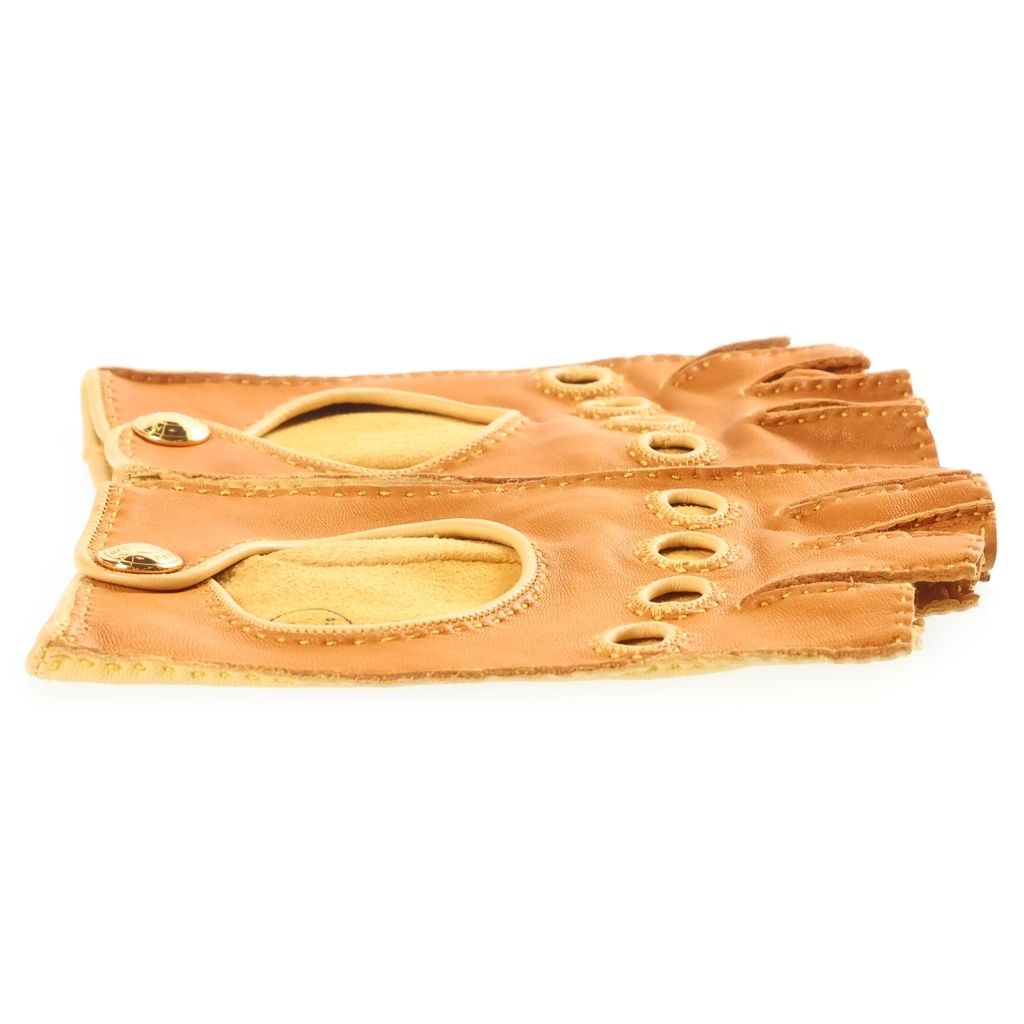 Hermes Leather Driving Gloves Brown — view 3