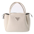 Prada Vitello Daino Handbag Ivory Leather