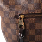 Louis Vuitton Damier Iena PM Tote Bag Brown Leather Gold — view 7