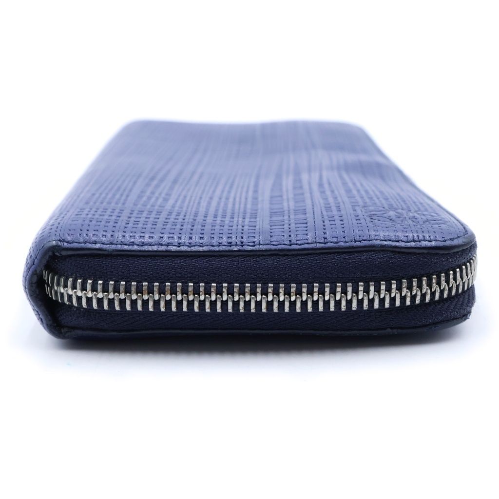 Loewe Anagram Zip Around Wallet Navy — view 3