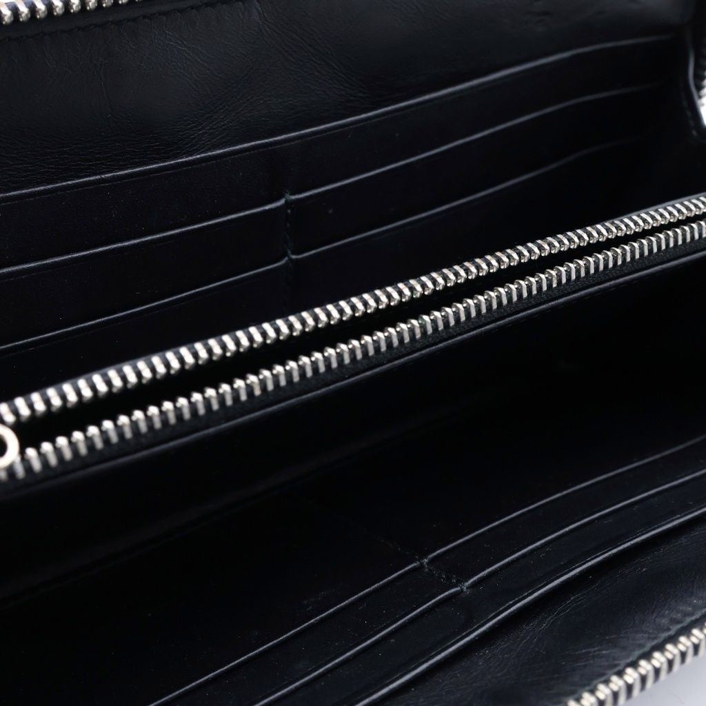 Loewe Anagram Zip Around Wallet Navy — view 6