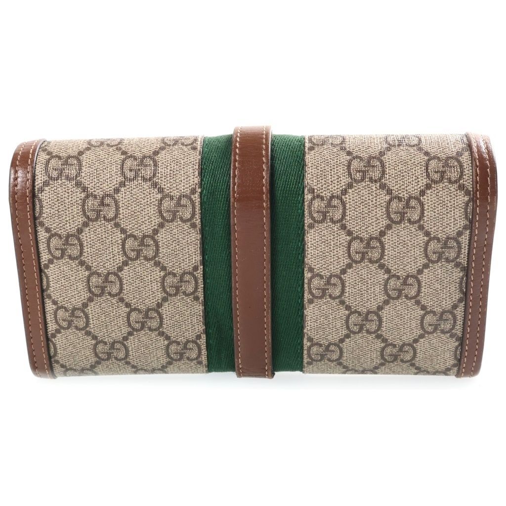 Gucci GG Marmont Jackie 1961 Chain Shoulder Bag Wallet Brown Leather Gold — view 2