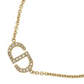 Dior Petit CD Logo Rhinestone Necklace