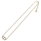 Dior Petit CD Logo Rhinestone Necklace — view 2