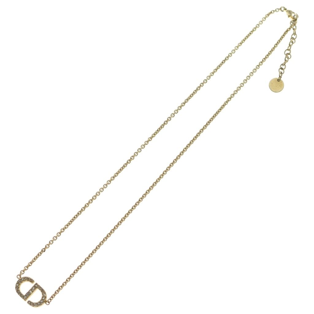 Dior Petit CD Logo Rhinestone Necklace — view 2