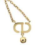Dior CD Logo Necklace Plated Gold — view 3