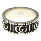 Gucci Double G Wide Ring Silver