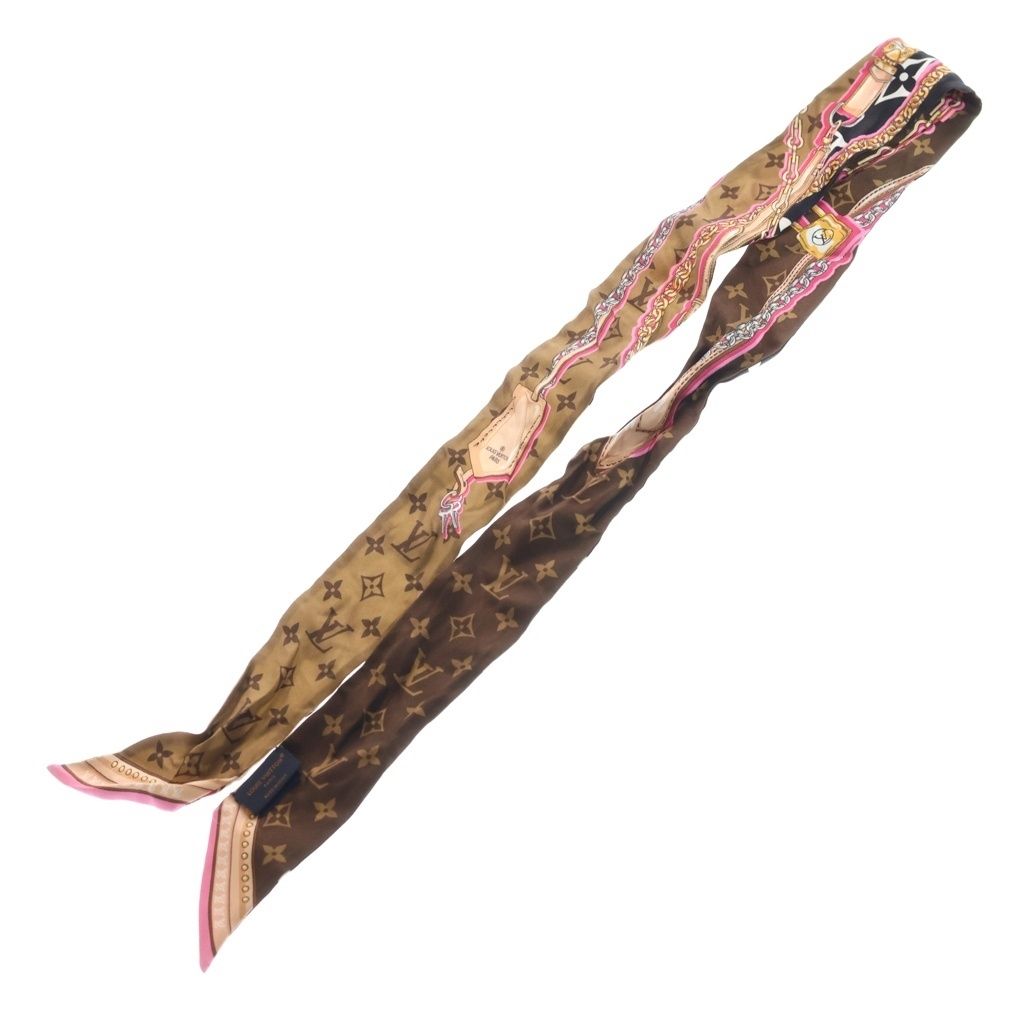 Louis Vuitton Bandeau Monogram Twilly Scarf Multicolor Silk — view 5