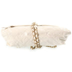 Chanel 12 SS Midnight Swim Balcony Chain Handbag Clutch White Shiny Calfskin — view 2