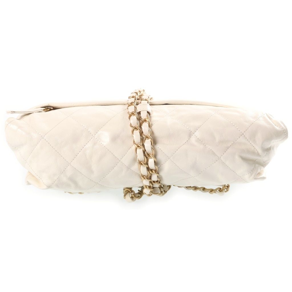Chanel 12 SS Midnight Swim Balcony Chain Handbag Clutch White Shiny Calfskin — view 2