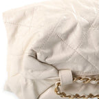Chanel 12 SS Midnight Swim Balcony Chain Handbag Clutch White Shiny Calfskin — view 5
