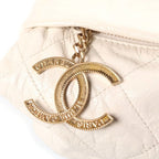 Chanel 12 SS Midnight Swim Balcony Chain Handbag Clutch White Shiny Calfskin — view 6