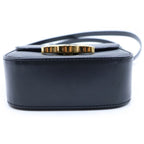 Celine Triomphe Mini Claude Shoulder Bag Black Leather Gold — view 4