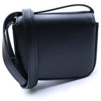 Celine Triomphe Mini Claude Shoulder Bag Black Leather Gold — view 2