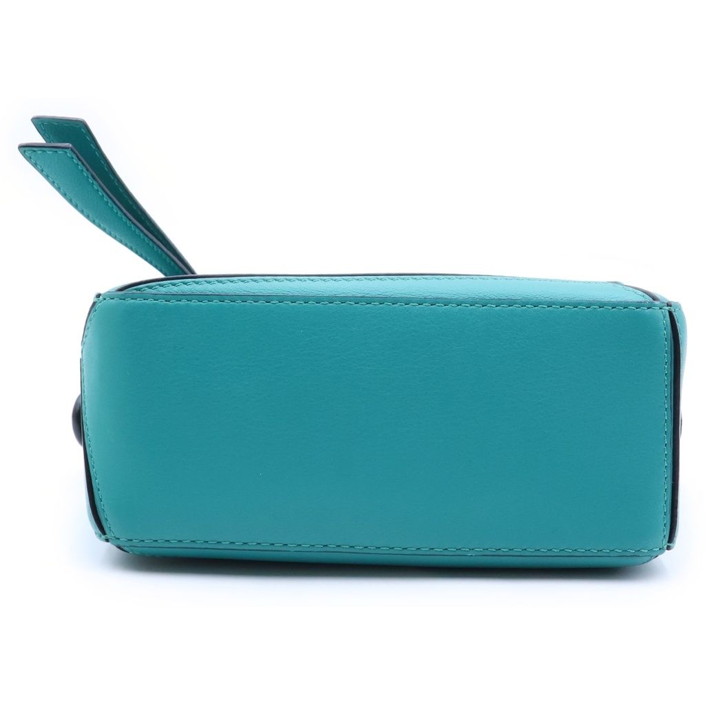 Loewe Puzzle Mini Green Leather Shoulder Bag — view 4