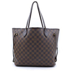 Louis Vuitton Damier Neverfull PM Leather Tote Bag Brown — view 2