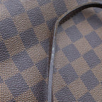 Louis Vuitton Damier Neverfull PM Leather Tote Bag Brown — view 8