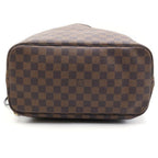 Louis Vuitton Damier Neverfull PM Leather Tote Bag Brown — view 4