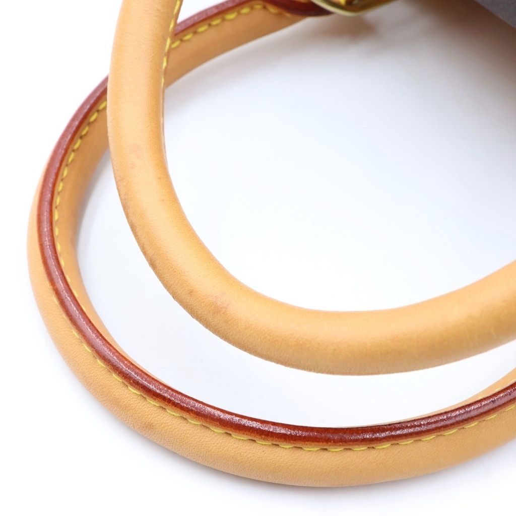 Louis Vuitton Monogram Deauville Handbag Brown Leather — view 6
