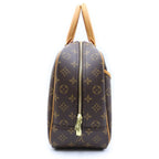 Louis Vuitton Monogram Deauville Handbag Brown Leather — view 3