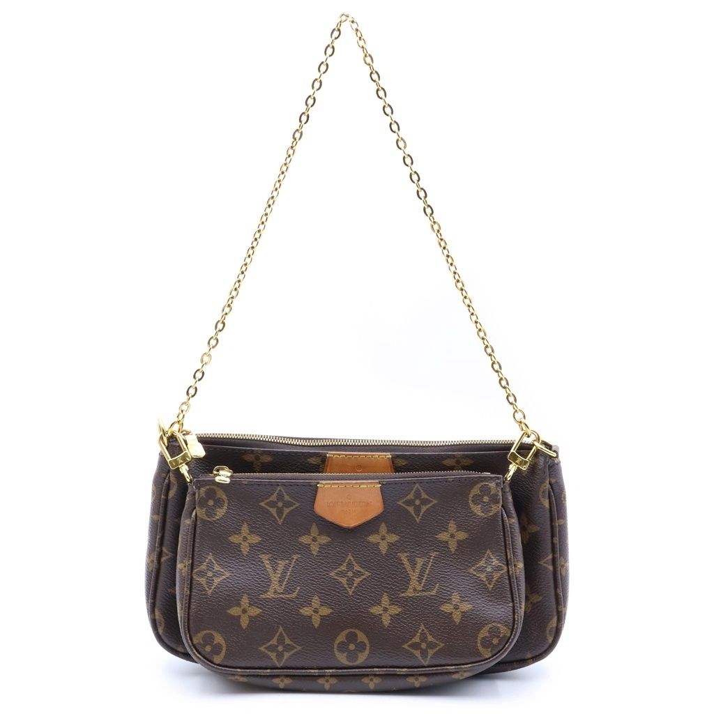 Louis Vuitton Monogram Multi Pochette Accessoires Shoulder Bag Brown Leather