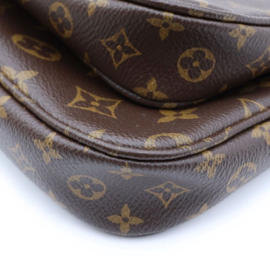 Louis Vuitton Monogram Multi Pochette Accessoires Shoulder Bag Brown Leather — view 5