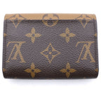 Louis Vuitton Monogram Reverse Porte Monnaie Rosalie Compact Zip Wallet Brown — view 2