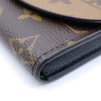 Louis Vuitton Monogram Reverse Porte Monnaie Rosalie Compact Zip Wallet Brown — view 5