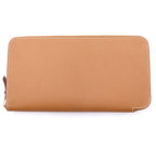 Hermes Azap Long Silk'in Wallet Round Zip Gold Epsom Leather Silver