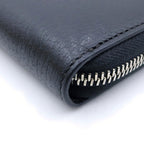 Gucci Logo Retrospective Zip Around Wallet Black Leather — view 5