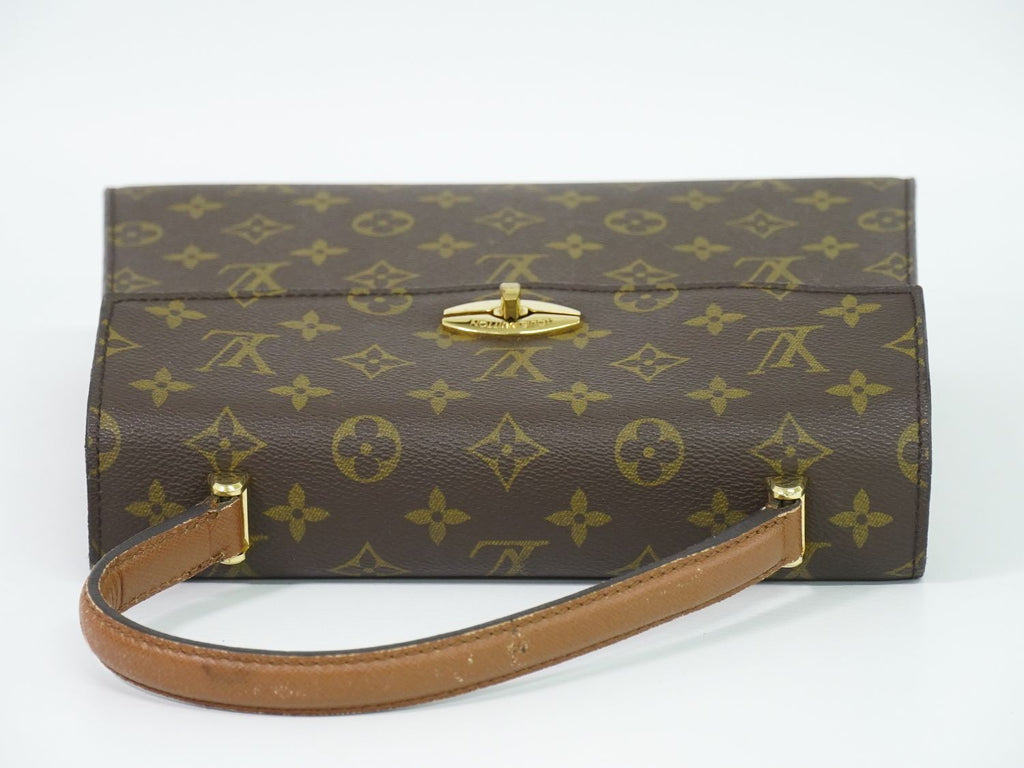 Louis Vuitton LV Malesherbes Monogram Handbag Brown Bag — view 5
