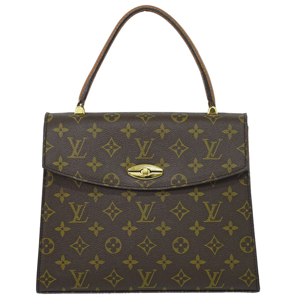 Louis Vuitton LV Malesherbes Monogram Handbag Brown Bag