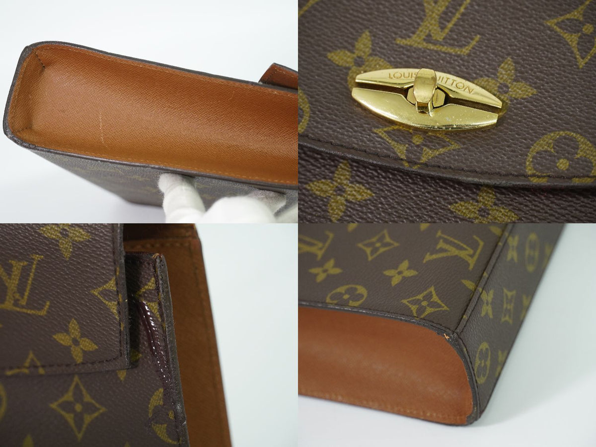 Louis Vuitton LV Malesherbes Monogram Handbag Brown Bag — view 7