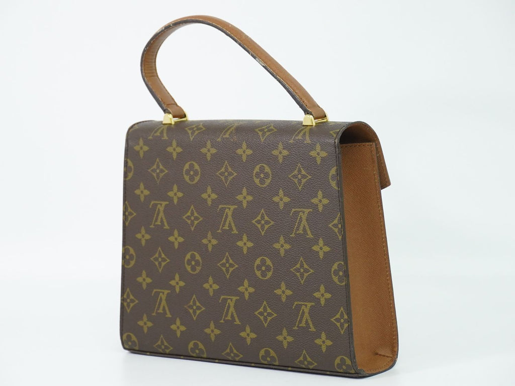 Louis Vuitton LV Malesherbes Monogram Handbag Brown Bag — view 2