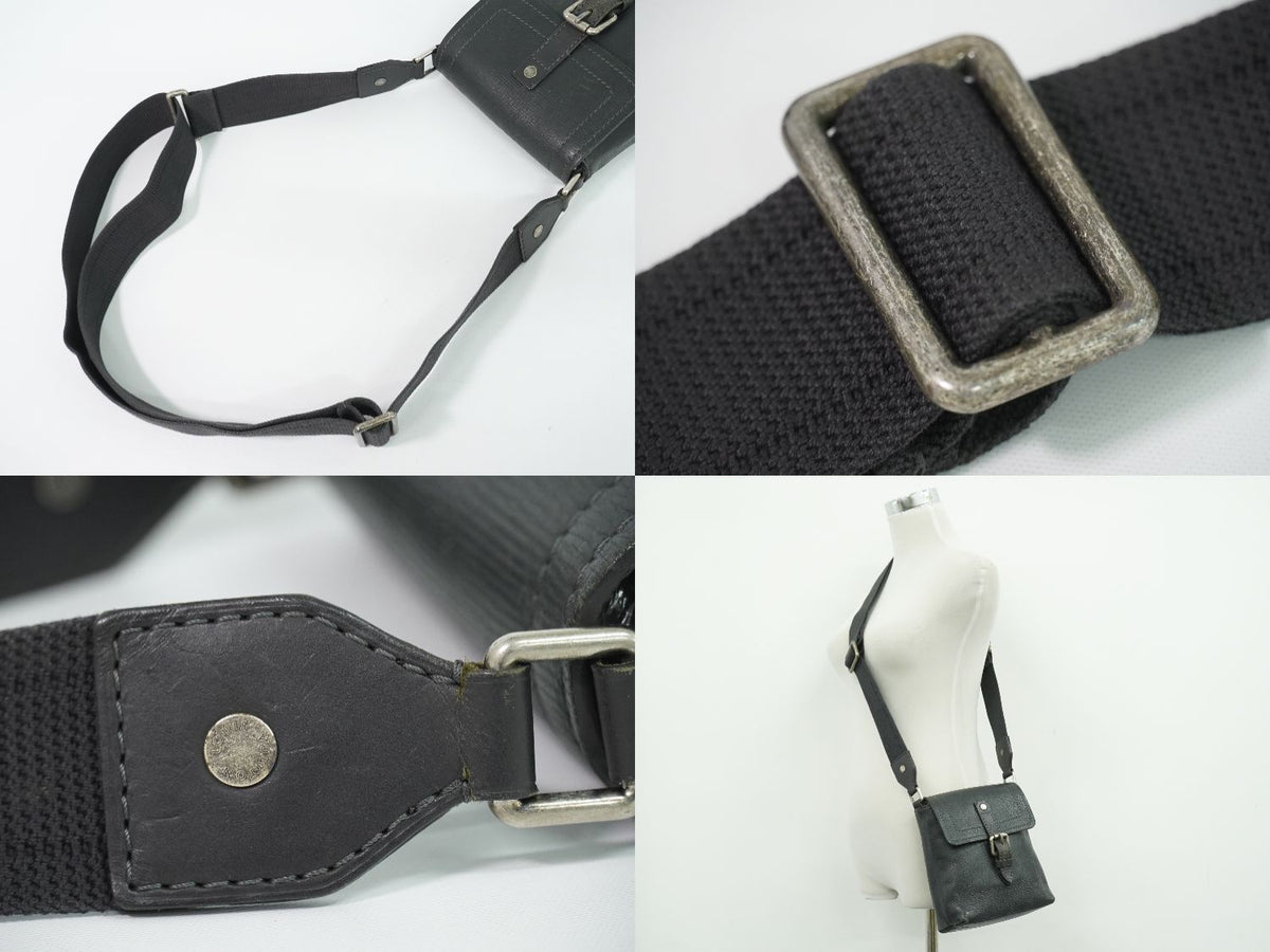 Louis Vuitton LV Yuma Utah Leather Shoulder Bag Pochette Basalt Black — view 6